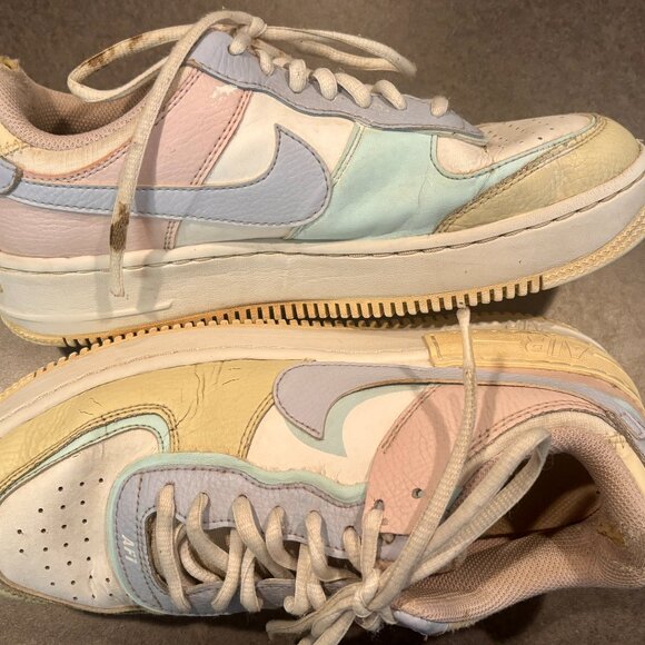 Nike Woman's 8.5 2020 Air Force 1 Shadow 'Pastel' CI0919-106****** - Picture 1 of 7